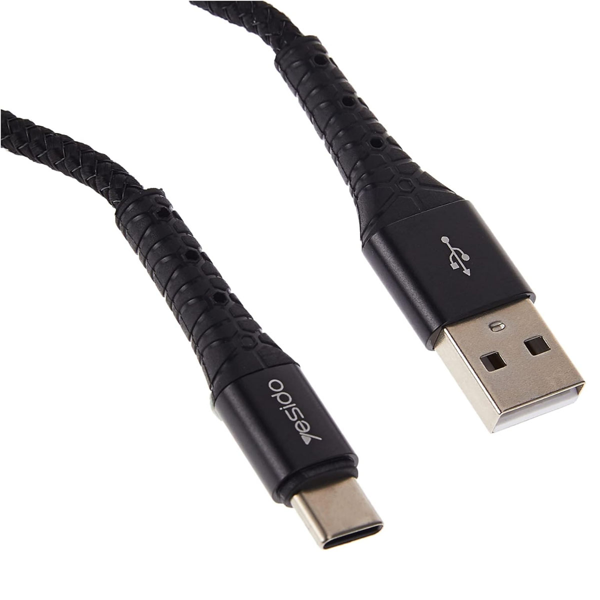 Кабель YESIDO CA50 Micro USB, 2.1A, длина 2 метра, цвет черный