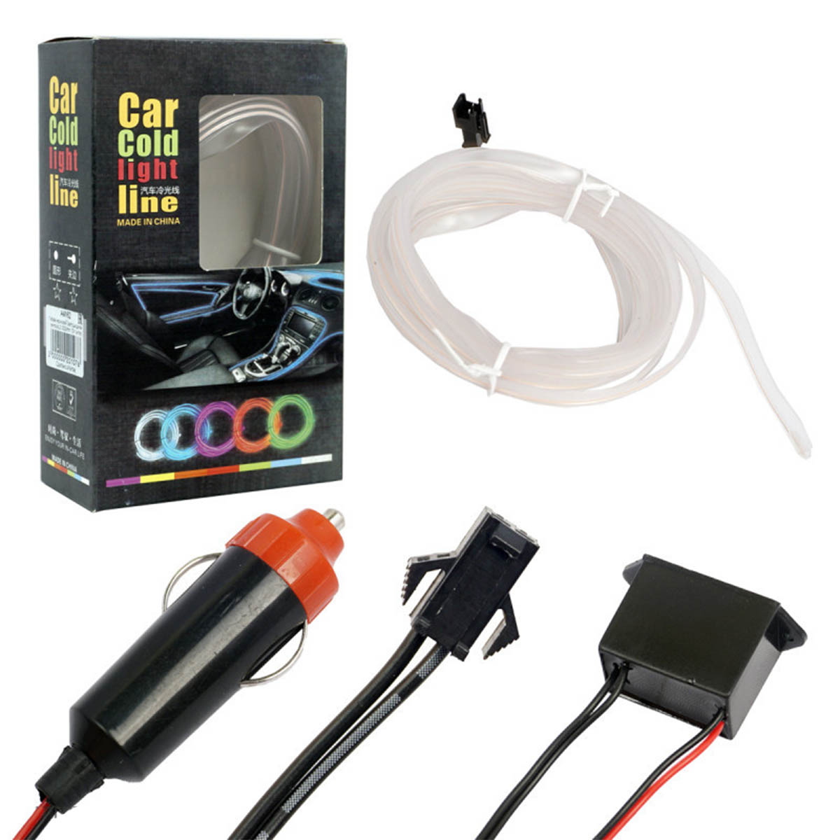 Гибкая неоновая лента CARLIVE NL3 для автомобиля, длина 3 метра, цвет белый | Распродажа по 150