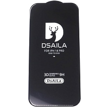 Защитное стекло 15D DSAILA для APPLE iPhone 14 Pro (6.1), цвет окантовки черный