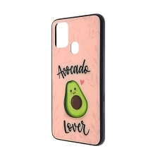 Чехол накладка для SAMSUNG Galaxy M31 (SM-M315), силикон, стекло, рисунок AVOCADO Lover.