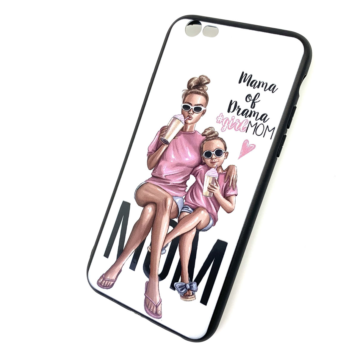 Чехол накладка для APPLE iPhone 6, 6S, силикон, рисунок Mama of Drama girlMOM. Чехол накладка для APPLE iPhone 6, 6S, силикон, рисунок Mama of Drama girlMOM.