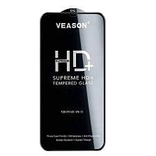 Защитное стекло VEASON HD+ для APPLE iPhone 11, iPhone XR, цвет окантовки черный