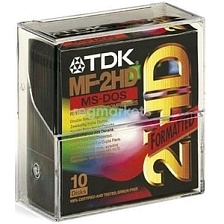 TDK 3.5HD (картон)(10)(200) Дискеты.