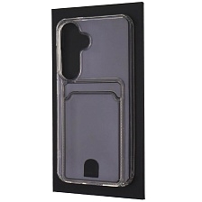 Чехол накладка CARD CASE для SAMSUNG Galaxy S24, силикон, отдел для карт, цвет прозрачный Чехол накладка CARD CASE для SAMSUNG Galaxy S24, силикон, отдел для карт, цвет прозрачный