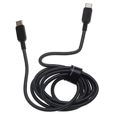 Кабель QAYAN QCB-146 USB Type C на USB Type C, 60W, длина 1.2 метра, цвет черный Кабель QAYAN QCB-146 USB Type C на USB Type C, 60W, длина 1.2 метра, цвет черный