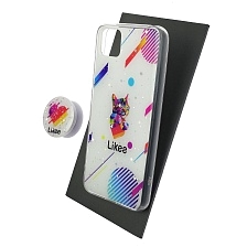 Чехол накладка для HUAWEI Honor 9S (DUA-LX9), Y5P 2020, силикон, фактурный глянец, с поп сокетом, рисунок Likee