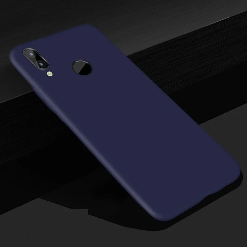 Чехол накладка для HUAWEI Honor 8C (BKK-L21), силикон, матовый, цвет темно синий