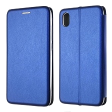 Чехол книжка STYLISH для XIAOMI Redmi 7A, экокожа, визитница, цвет темно синий
