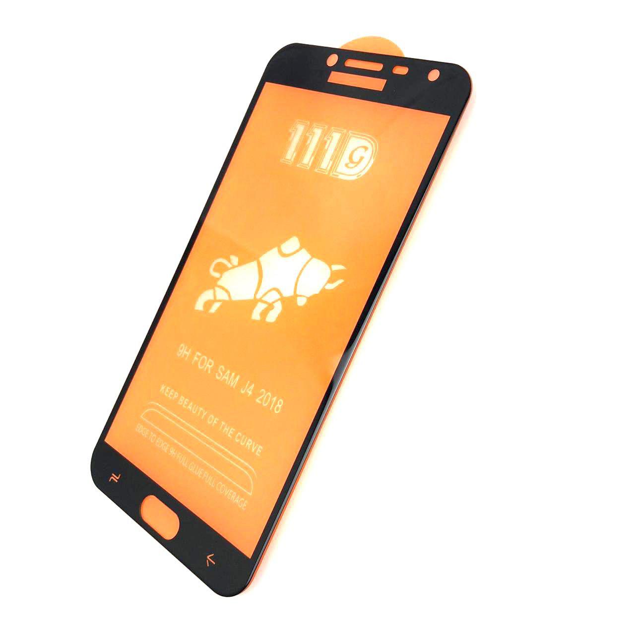 Защитное стекло 11D FULL GLUE для SAMSUNG Galaxy J4 2018 (SM-J400), цвет канта чёрный. Защитное стекло 11D FULL GLUE для SAMSUNG Galaxy J4 2018 (SM-J400), цвет канта чёрный.