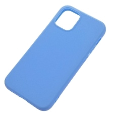 Чехол накладка для APPLE iPhone 12 mini (5.4"), силикон, цвет васильковый