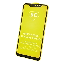 Защитное стекло 9D Full Glue для XIAOMI Redmi 6 Pro, цвет канта черный.