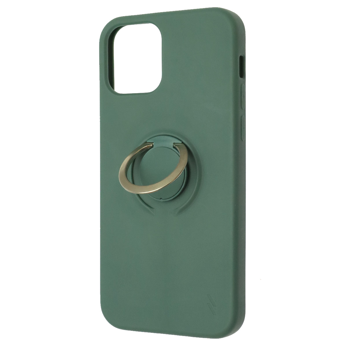 Чехол накладка RING для APPLE iPhone 12 (6.1"), iPhone 12 Pro (6.1"), силикон, кольцо держатель, цвет хвойный