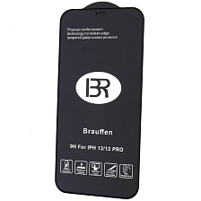 Защитное стекло 5D BRAUFFEN для APPLE iPhone 12, 12 Pro (6.1"), AAA класс, цвет окантовки черный Защитное стекло 5D BRAUFFEN для APPLE iPhone 12, 12 Pro (6.1"), AAA класс, цвет окантовки черный
