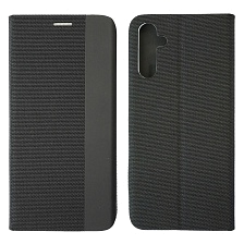 Чехол книжка MESH для SAMSUNG Galaxy A14 4G, текстиль, силикон, бархат, визитница, цвет черный