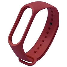 Ремешок на запястье, браслет для XIAOMI Mi Band 3, 4, силикон, цвет бордовый