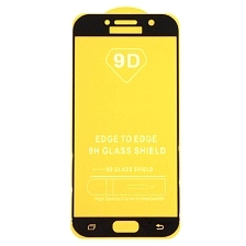 Защитное стекло 9D для SAMSUNG Galaxy A5 2017 (SM-A520), цвет окантовки черный