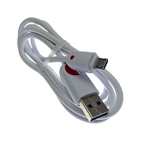 USB Дата-кабель "R15" micro USB силиконовый 1 метр, цвет оболочки белый. USB Дата-кабель "R15" micro USB силиконовый 1 метр, цвет оболочки белый.