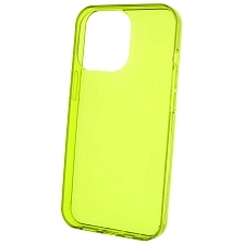 Чехол накладка Clear Case для APPLE iPhone 13 Pro (6.1), силикон 1.5 мм, цвет прозрачно зеленый
