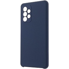 Чехол накладка Silicon Cover для SAMSUNG Galaxy A52 (SM-A525F), силикон, бархат, цвет ультрамарин