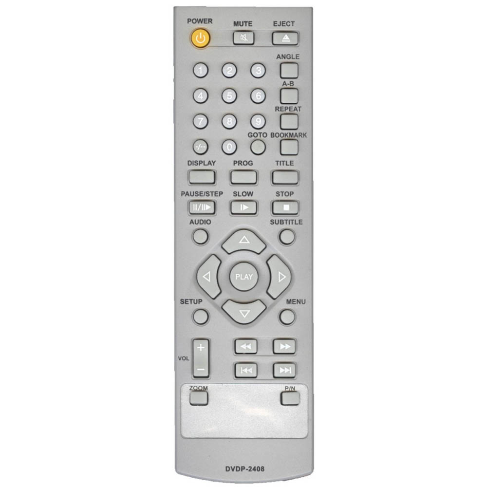 Пульт ДУ для ELENBERG DVD P-2408 подходит к следующим моделям: DVDP-2408.