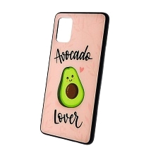 Чехол накладка для SAMSUNG Galaxy A51 (SM-A515), силикон, стекло, рисунок AVOCADO Lover. Чехол накладка для SAMSUNG Galaxy A51 (SM-A515), силикон, стекло, рисунок AVOCADO Lover.