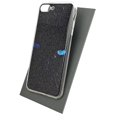 Чехол накладка для APPLE iPhone 7 Plus, iPhone 8 Plus, силикон, блестки, глянцевый, рисунок Глаза пантеры