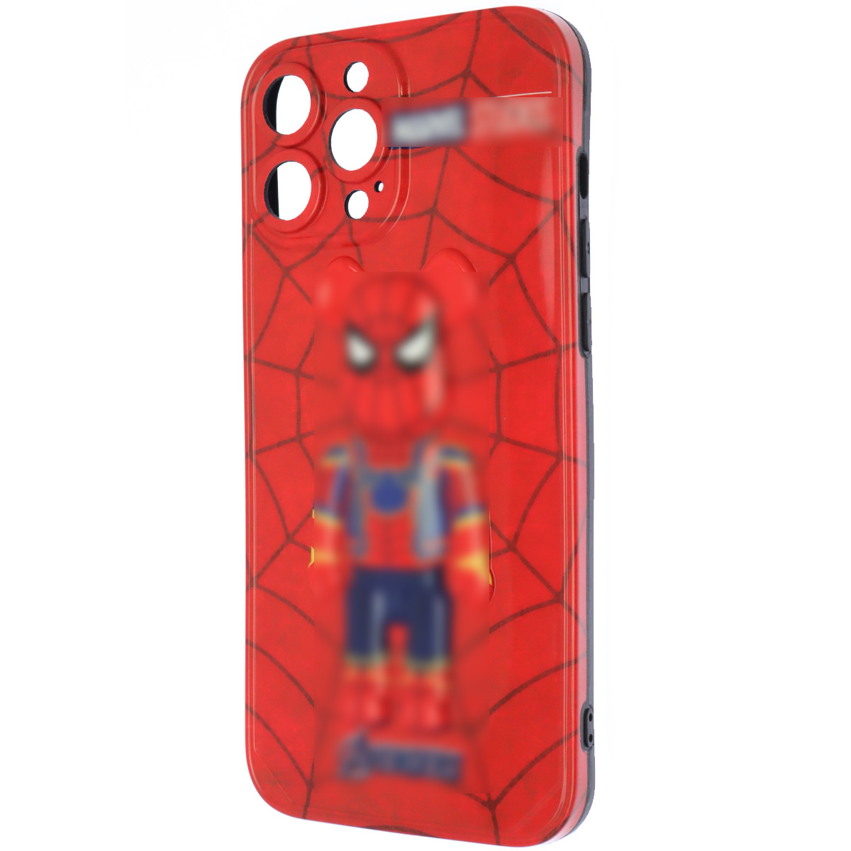 Чехол накладка для APPLE iPhone 13 Pro Max, защита камеры, силикон, 3D рисунок Avengers Bearbrick