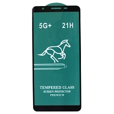 Защитное стекло 21H для SAMSUNG Galaxy A01 Core (SM-A013), Galaxy M01 Core (SM-M013), цвет окантовки черный | РЕТРО