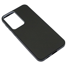 Чехол накладка VICTORIA для SAMSUNG Galaxy A57, силикон, пластик, текстура кожи, бархат, цвет черный