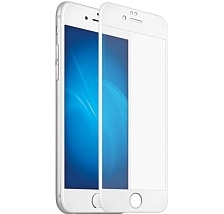 Защитное стекло 5D для APPLE iPhone 6 plus (5.5") белый кант Monarch.