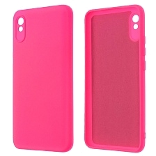 Чехол накладка NANO для XIAOMI Redmi 9A, силикон, бархат, цвет фуксия