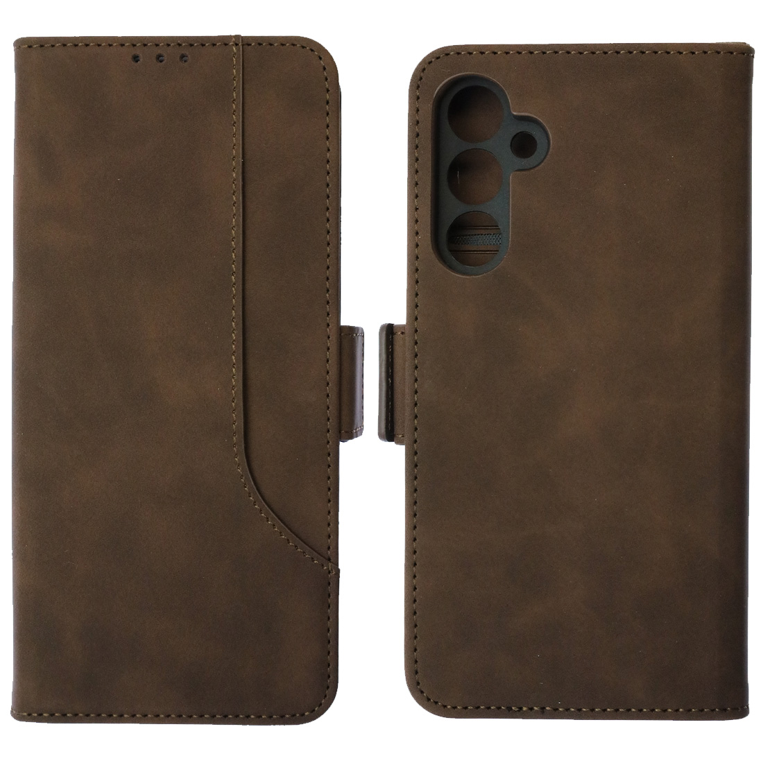 Чехол книжка NICE для SAMSUNG Galaxy A54 5G, экокожа, визитница, цвет коричневый