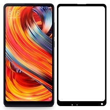 Защитное стекло "6D" GLASS FULL GLUE для XIAOMI Mi Mix 2S, цвет канта черный.