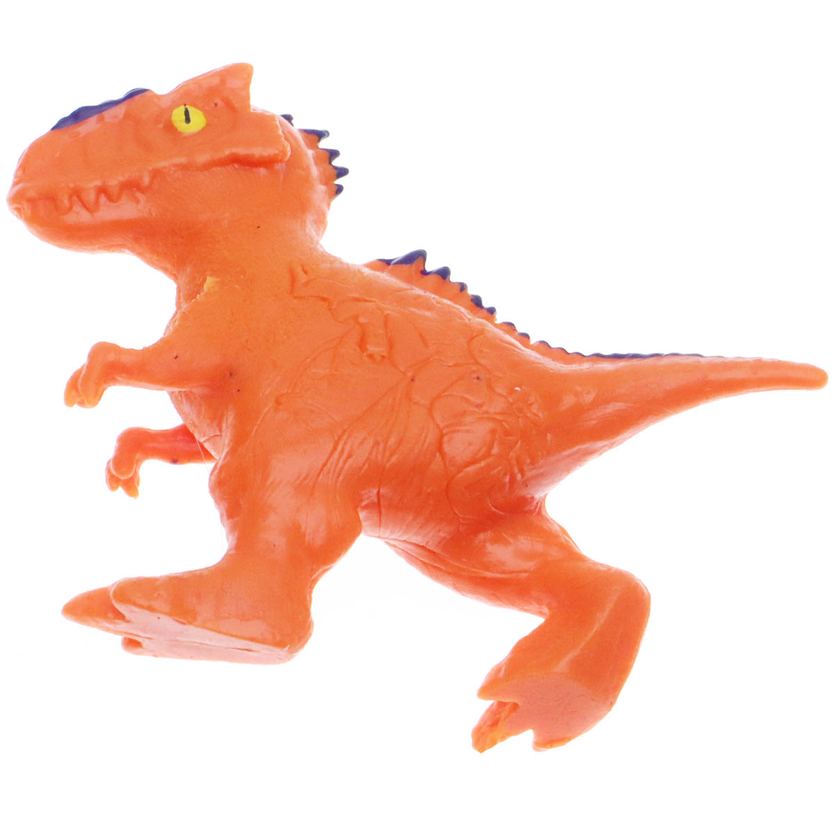 Тянущаяся игрушка динозавр в коробке, цвет оранжевый