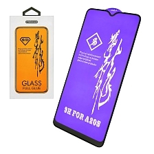 Защитное стекло 6D Rinbo для SAMSUNG Galaxy A20S (SM-A207), Galaxy A02S (SM-025), цвет окантовки черный.