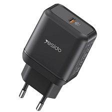 СЗУ (Сетевое зарядное устройство) YESIDO YC29, 25W, 1 USB Type C, цвет черный