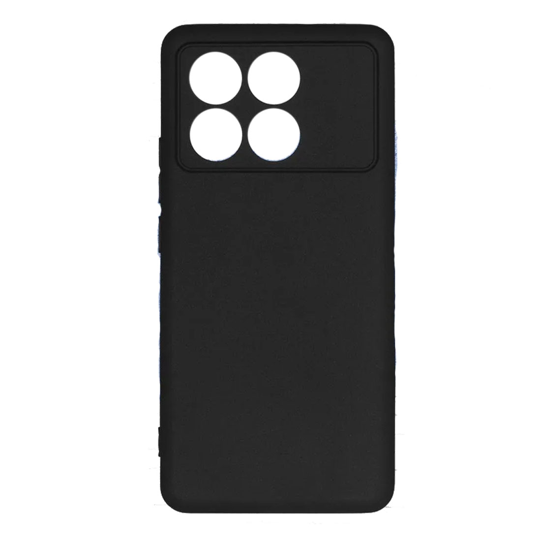 Чехол накладка для XIAOMI POCO X6 Pro 5G, защита камеры, силикон, цвет черный