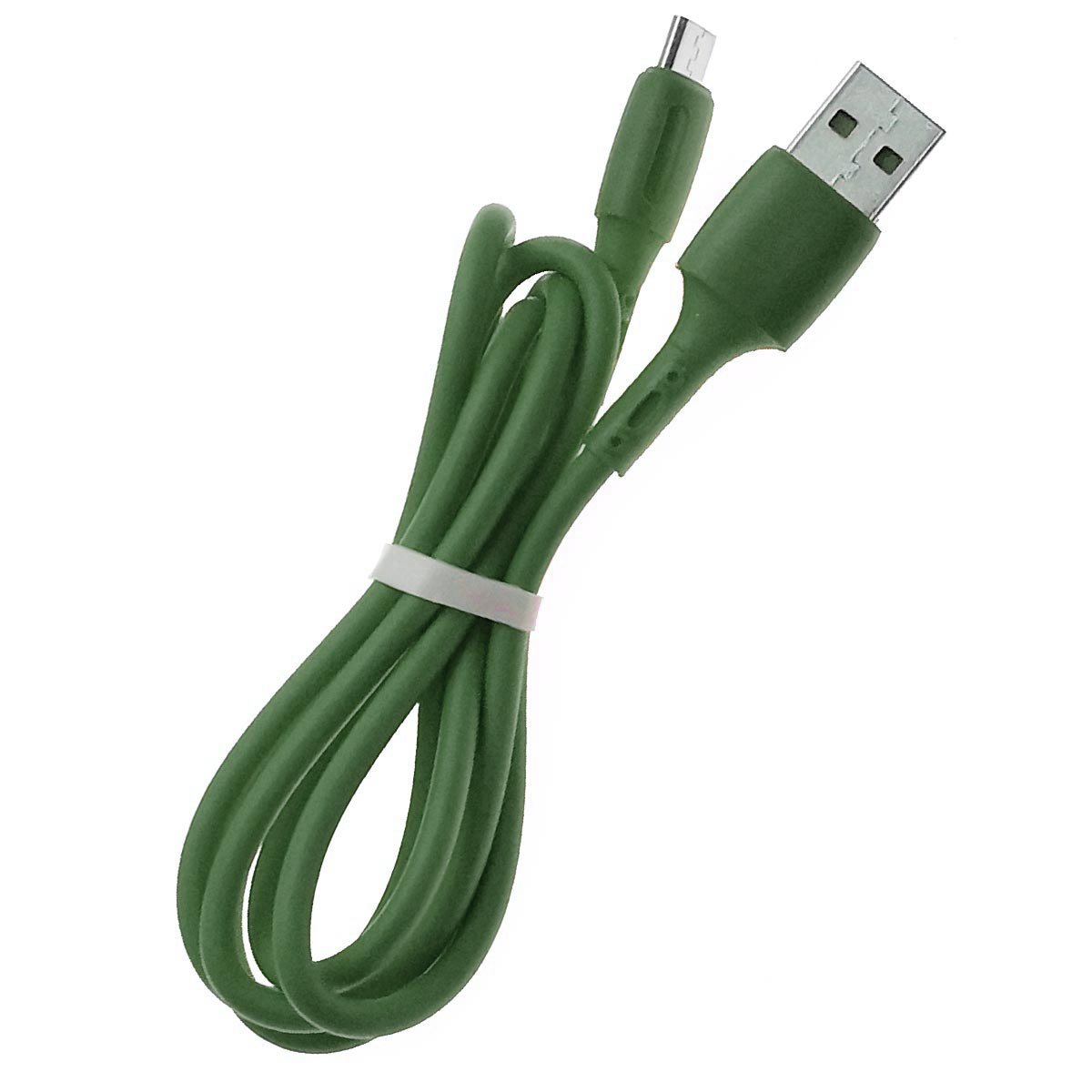 Кабель MRM MR39m Micro USB, 2.4А, длина 1 метр, силикон, цвет зеленый Кабель MRM MR39m Micro USB, 2.4А, длина 1 метр, силикон, цвет зеленый