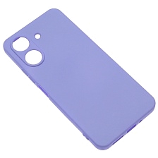 Чехол накладка NANO для XIAOMI Redmi 13C, XIAOMI POCO C65, защита камеры, силикон, бархат, цвет сиреневый