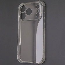 Чехол накладка для APPLE iPhone 17 Pro, силикон, защита камеры, усиленные края, прозрачный