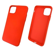 Чехол накладка для APPLE iPhone 11 Pro 2019, силикон, цвет красный.