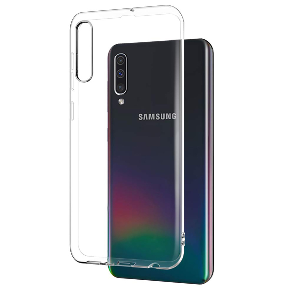 Чехол-накладка New Color для SAMSUNG Galaxy A70 2019 (SM-A705), силиконовая, 1.0 mm, прозрачная.