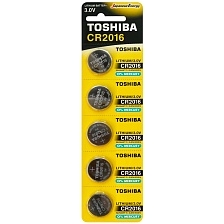 Батарейка TOSHIBA CR2016 BL5 Lithium 3V