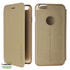 Чехол книжка Nillkin Sparkle для APPLE iPhone 6, iPhone 6G, iPhone 6S, экокожа, цвет золотистый