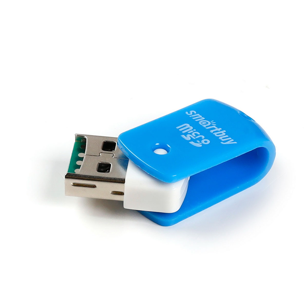 Картридер SMARTBUY SBR-706 MicroSD, цвет голубой