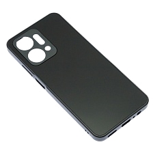 Чехол накладка для Honor X7a, Honor X7a Plus, защита камеры, силикон, пластик, цвет черный