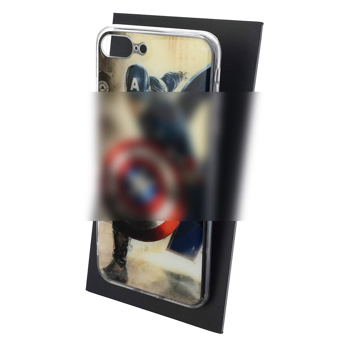 Чехол накладка для APPLE iPhone 7 Plus, iPhone 8 Plus, силикон, глянцевый, рисунок Капитан Америка