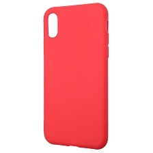 Чехол накладка GPS для APPLE iPhone X, iPhone XS, силикон, матовый, цвет красный