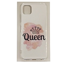 Чехол накладка для SAMSUNG Galaxy A22s 5G (SM-A226B), силикон, рисунок Queen