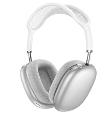 Гарнитура (наушники с микрофоном) беспроводная, полноразмерная, HOCO W58, чехол для наушников, ANC, цвет серебристый